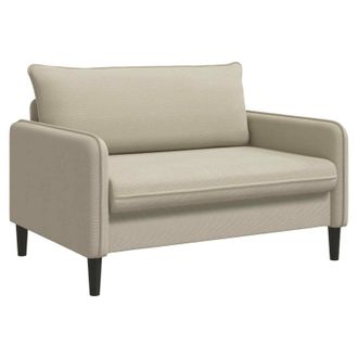 vidaXL Sill&oacute;n Xxl Beige Terciopelo Vidaxl