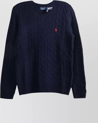 Polo Ralph Lauren cable knit wool cashmere crewneck jumper