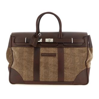 Brunello Cucinelli Country Travel Bag - male - Brunello Cucinelli - Weekend Bags - Brown - ONE SIZE - Bags