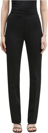 Sportmax Teoria 12 Broek - Dames - Slim Fit Broeken - Zwart - S - Wol - Broeken