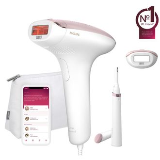 Philips Depiladora Depiladora Luz Pulsada Ipl Bri920/00 Rosa, Bla