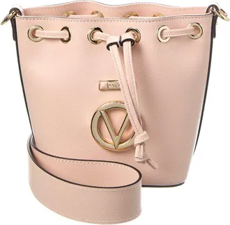 Mario Valentino Jules Bonbonniere Leather Bucket Bag