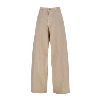Haikure Dames, Jeans, Beige, Maat: W24 Katoen