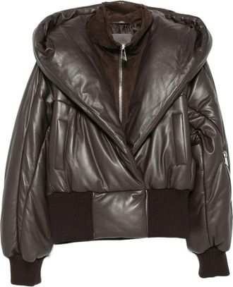 The Attico Quilted Hooded Jacket