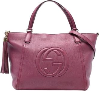 Gucci Pre-owned Handbags, female, Purple, Size: ONE SIZE Pre-owned Vintage Handbag