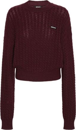 Rotate Gebreide trui - Dames - Ronde hals truien - Rood - L - Wol - Truien & Vesten