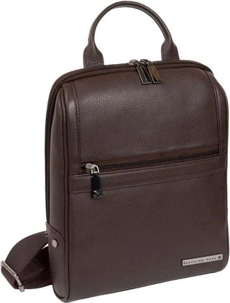 Boarding Pass Gotham 12In Pebble Grain Genuine Leather Messenger Bag