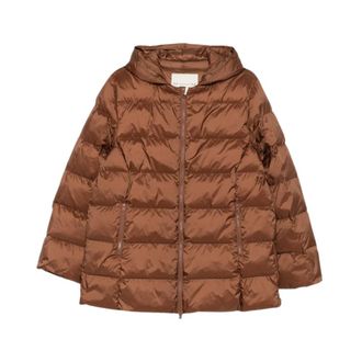 Max Mara Mmlmanto Puffer Jacket - Dames - Jassen - Bruin - Maat: S Polyamide