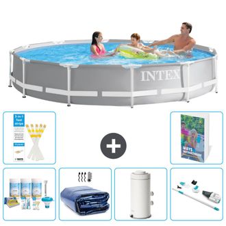 Intex Piscina Prism Frame Redonda - 366x76 Cm - 7-piezas S136