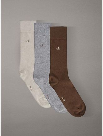Calvin Klein 3 Pack Crewsokken Van Zacht