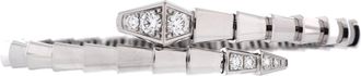 Bulgari Serpenti Viper Bracelet 18K White Gold with Diamonds Small