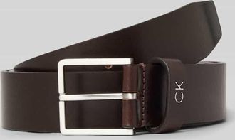 Calvin Klein G&uuml;rtel mit Label-Detail in Dunkelbraun, Gr&ouml;&szlig;e 80