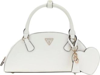 Guess Isobel Schoudertas - Dames - Handtassen - Wit - ONE Size - Leer - Tassen