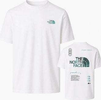 The North Face Mens The North Face Mens Graphic Relaxed SS in White - Size: 36