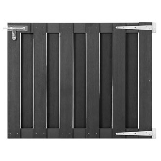 vidaXL Puerta De Jard&iacute;n De Wpc Gris 100x80 Cm Vidaxl