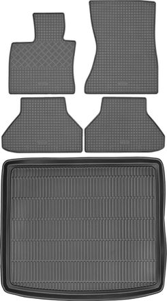 OEM Juego De Alfombrillas De Goma Para Coche Y Alfombrilla Para Maletero Para Bmw X6 E71 Suv (2008-2014)