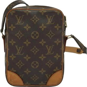 Louis Vuitton Pre-owned Cross Body Bags, female, Brown, Size: ONE SIZE Pre-owned Vintage Canvas Cross Body Bag
