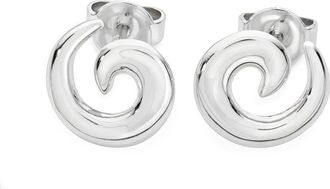Lucy Quartermaine Swirl Studs in Sterling Silver at Nordstrom