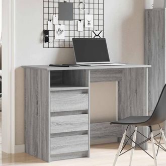 Berkfield Home Decorative Desk Grey Sonoma 102x50x75 cm Engineered Wood | Size: 102 x 50 x 75 cm