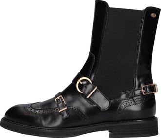 Fred De La Bretoniere Paris Edane Enkellaars - Dames - Enkellaarsjes - Zwart - 37 EU - Leer - Schoenen