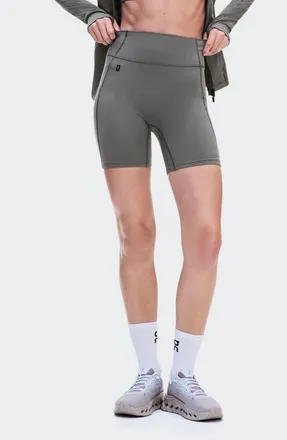 On Studio High Waist Pocket Bike Shorts in Ember at Nordstrom, Size X-Large