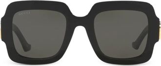 Gucci Occhiali da sole oversize - Nero