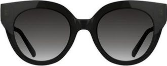 Kendra Scott Dira 51mm Gradient Tea Cup Sunglasses in Grey at Nordstrom