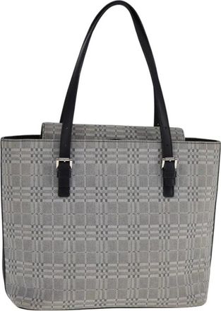 Burberry Pre-owned Tote Bags, female, Gray, Size: ONE SIZE Pre-owned Vintage Check Tote Bag