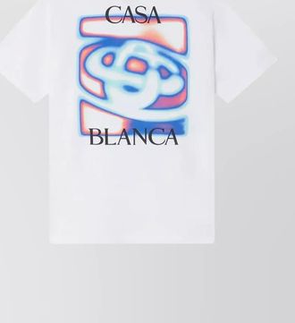 Casablanca organic cotton oversized printed t-shirt