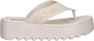 Melissa M Lover Thong Platform AD - Dames - Slippers - Beige - 39 EU - Schoenen