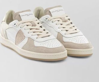 Philippe Model sneakers slip on suede panels perforated