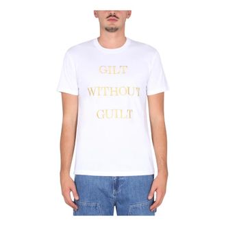 Moschino Camiseta Guilt Without Guilt - Tops - Hombre - Blanco - L