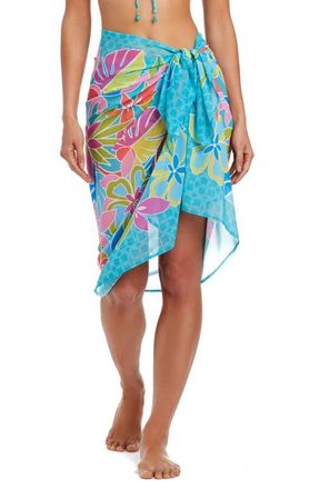 Bleu Rod Beattie Cover-Up Pareo in Aqua Fresca at Nordstrom