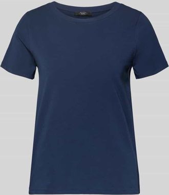 Max Mara Regular Fit T-Shirt aus Baumwoll-Mix Modell MULTIF in Marine, Gr&ouml;&szlig;e XXL