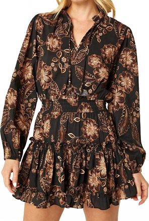 Misa Womens Lorena Dress In Colombe Dor Flora