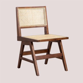 Sklum Sklum - Silla De Comedor En Madera De Fresno Y Rat&aacute;n Lali