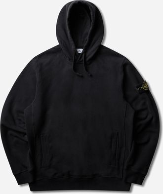 Stone Island Men s Organic Cotton Fleece Hoodie Black