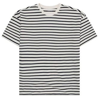 Knowledge Cotton Apparel Organic Cotton Striped T-Shirt T-Shirt f&uuml;r Herren | grau