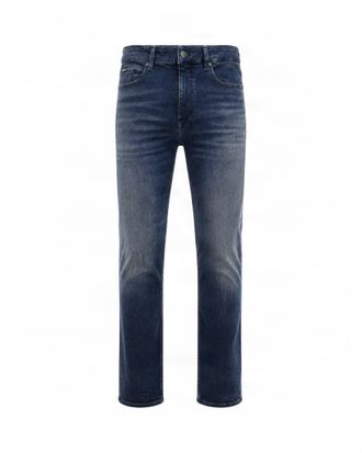 BOSS Blue Delav&egrave; Five-Pocket Straight-Leg Jeans