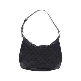 Louis Vuitton Pre-owned Shoulder Bags, female, Black, Size: ONE SIZE Pre-owned Satin Shoulder Bag