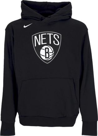 Nike Brooklyn Nets Fleece Hoodie - Heren - Sportshirts - Zwart - S - Katoen - Fitness