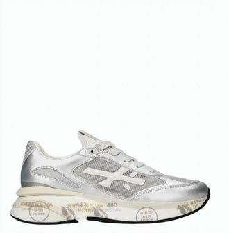 Premiata Moerund Suede Details Lace Fabric Sneakers