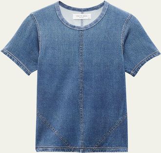 Rag & Bone rb Miramar Jersey Baby Tee