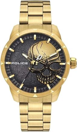Police Neist Roestvrijstalen Analoge Horloge - Heren - Horloges - Geel - ONE Size - Accessoires