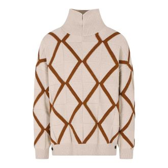 Emporio Armani Truien & Vesten, Heren, Beige, M, Polo-Stijl Coltrui