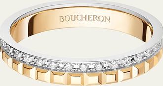 Boucheron Yellow Gold and White Gold Quatre Diamond Ring