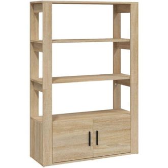 vidaXL Sideboard Sonoma Oak 80x30x119.5 cm Engineered Wood Vidaxl