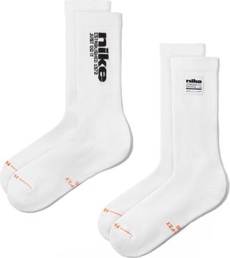 Nike Unisex Everyday Elevated Crew Socks (2 Pairs) in Multicolor | IH8525-901