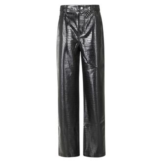 Des_Phemmes Croc Cargo - Trousers - Mujer - Negro - 2XS