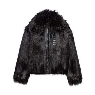 Aniye By Faux Fur & Shearling Jackets, female, Black, XS, Penny Bomber Jacket